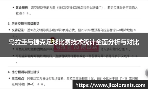 乌拉圭与捷克足球比赛技术统计全面分析与对比